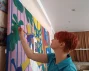 Роспись внутреннего пространства в Центральной библиотеки Централизованной библиотечной системы города Куйбышева