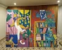 Роспись внутреннего пространства в Центральной библиотеки Централизованной библиотечной системы города Куйбышева